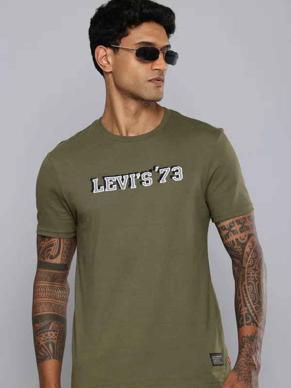 LEVIS plain grey t-shirt for men IN cotton