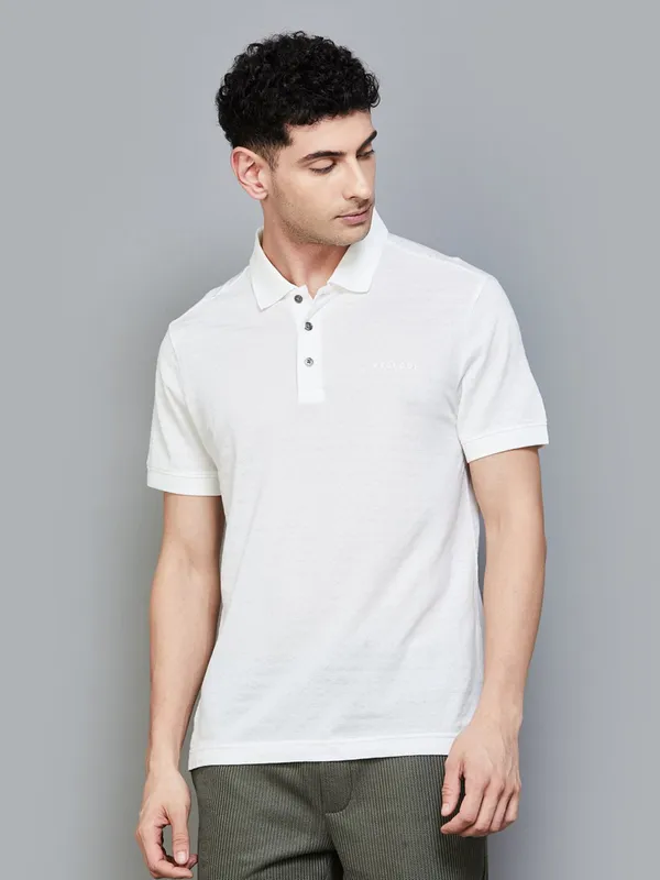 LEVIS plain white casual t-shirt for men in cotton