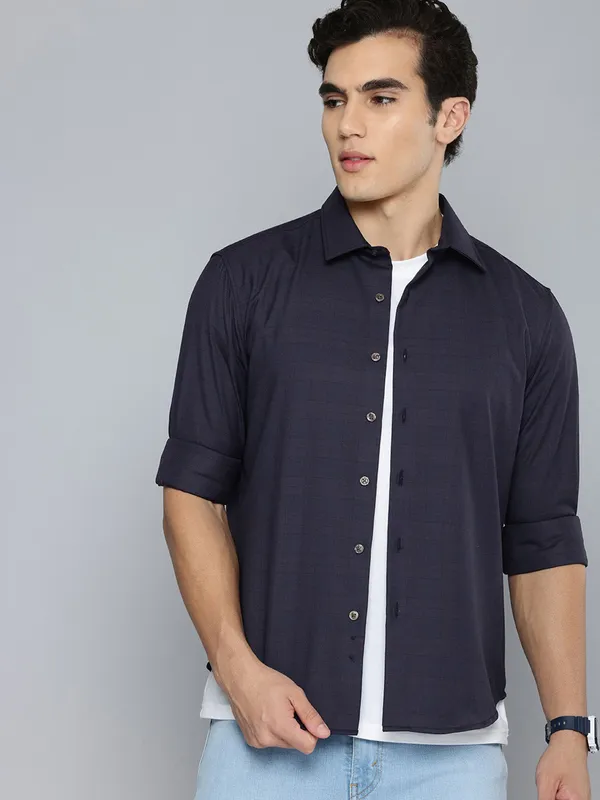 LEVIS stunning navy cotton shirt for men