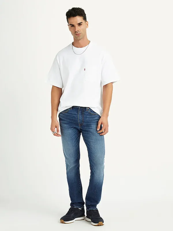 LEVIS washed blue denim slim fit jeans