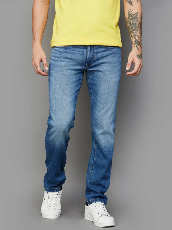 LEVIS washed blue denim slim tapper fit jeans