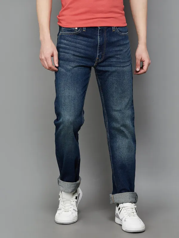 LEVIS washed blue regular fir denim jeans