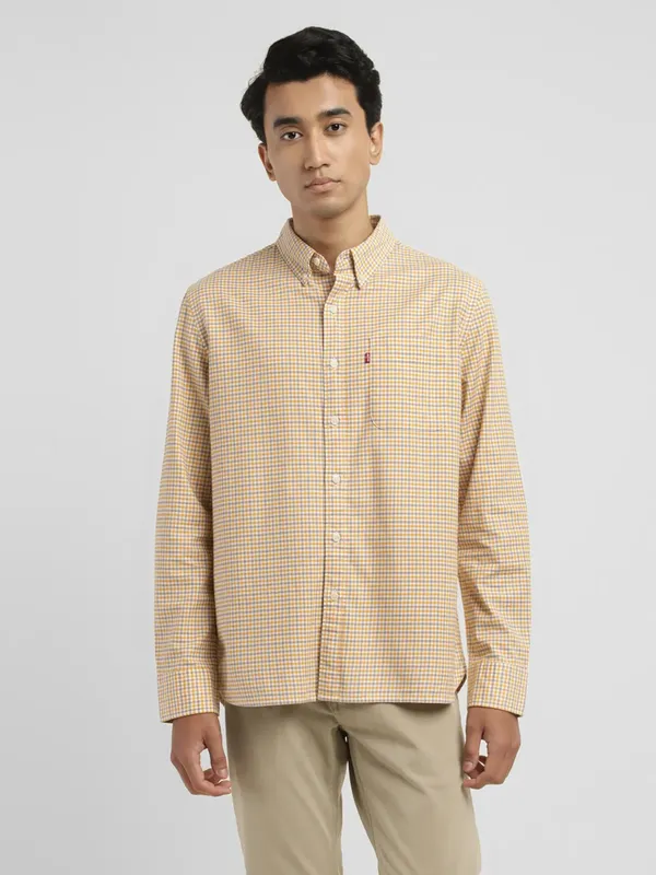 LEVIS yellow checks casual shirt