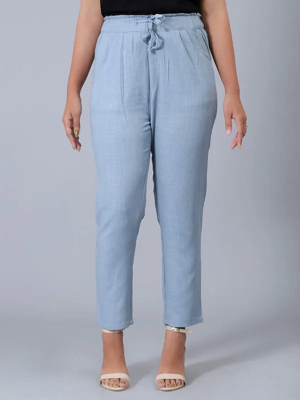 Linen sky blue comfortable pyjama