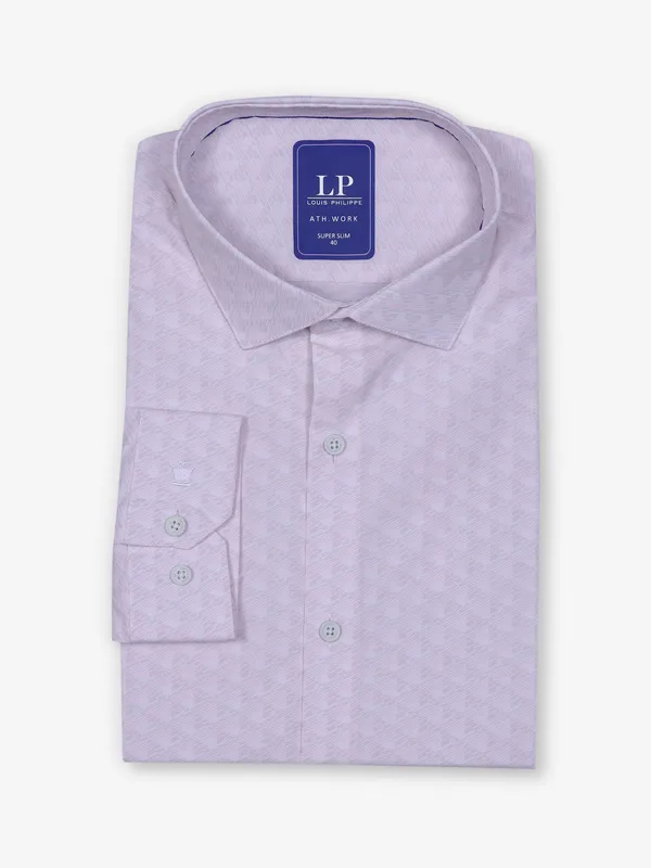 LOUIS PHILIPPE plain pink cotton formal shirt