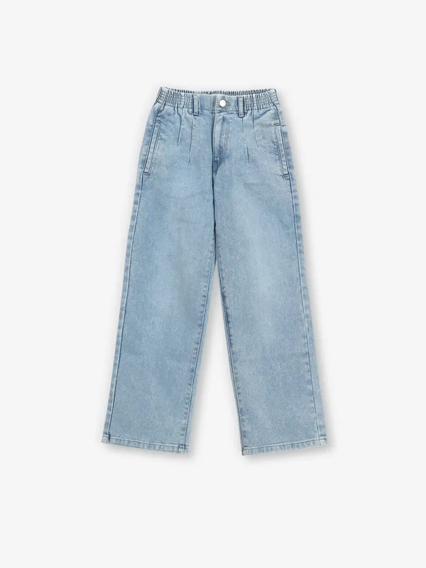 LOVEKINS blue washed straight jeans