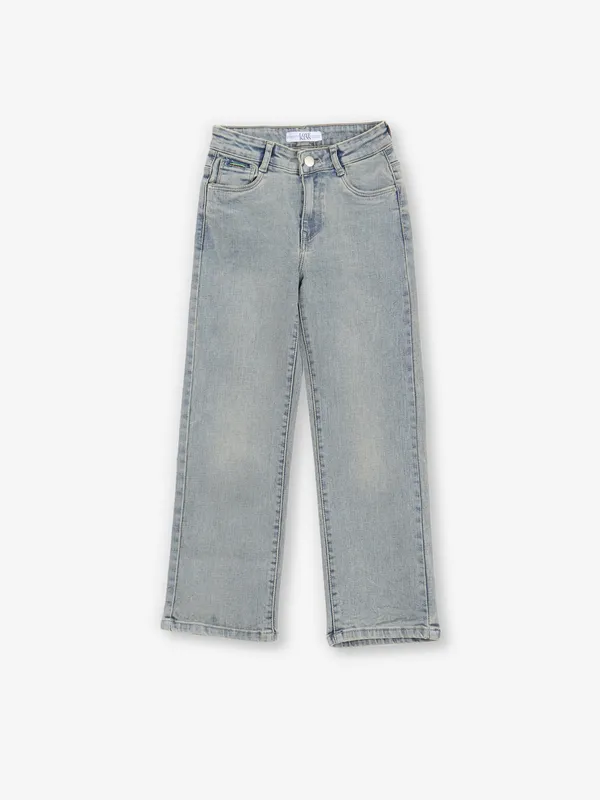 LOVEKINS grey washed straight jeans