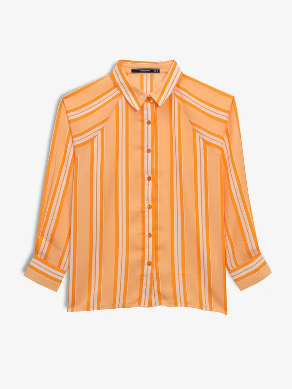 MADAME orange stripe shirt