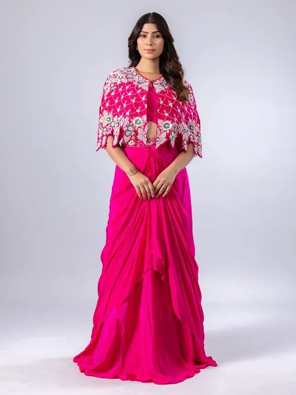 Magenta designer salwar suit for women