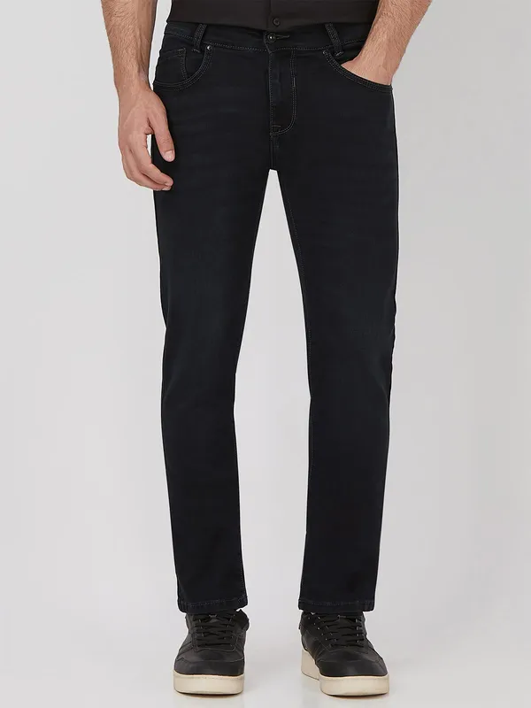 MUFTI black washed denimsuper slim fit jeans