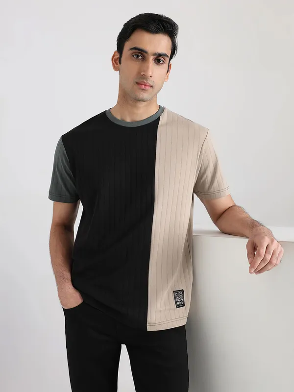MUFTI colorblock t shirt half sleeve t-shirt
