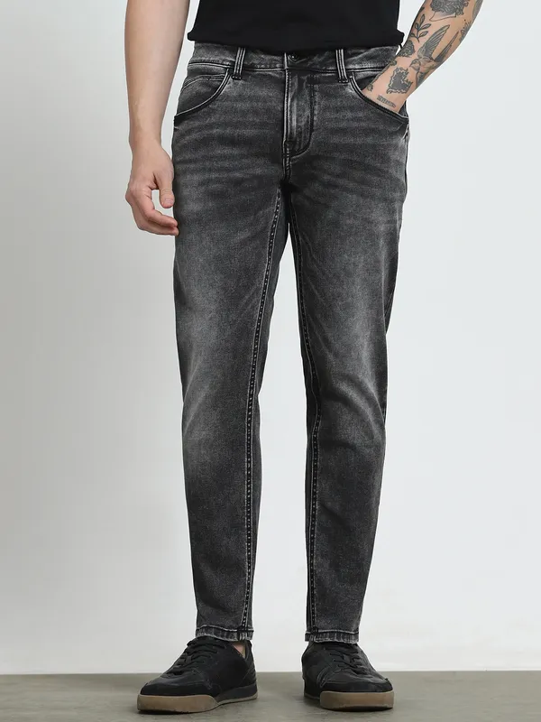 MUFTI dark grey ankle lenght fit mens denim