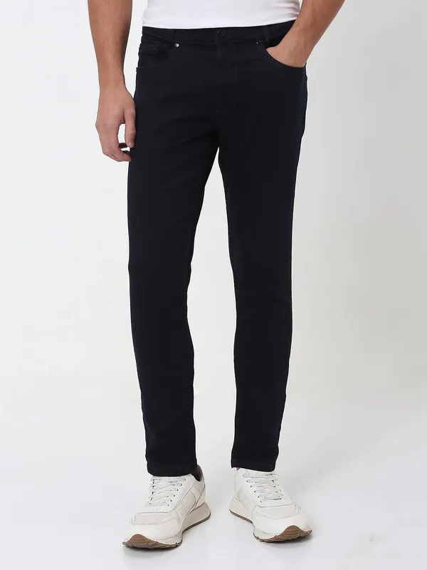 MUFTI dark navy skinny fit denim jeans for men