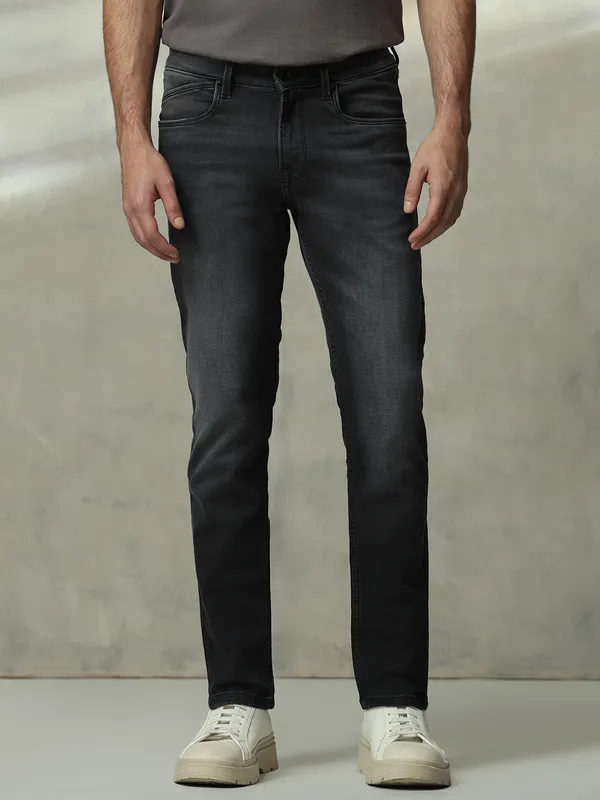 MUFTI washed charcoal grey ankle lenght denim