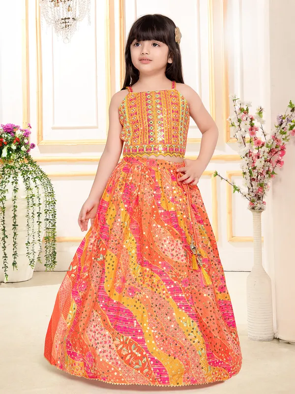 Multi colour cotton silk for girls in heavy work