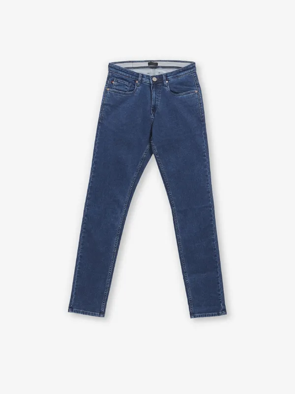 NOSTRUM solid blue denim jeans