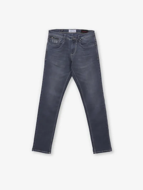 NOSTRUM washed black denim jeans for men