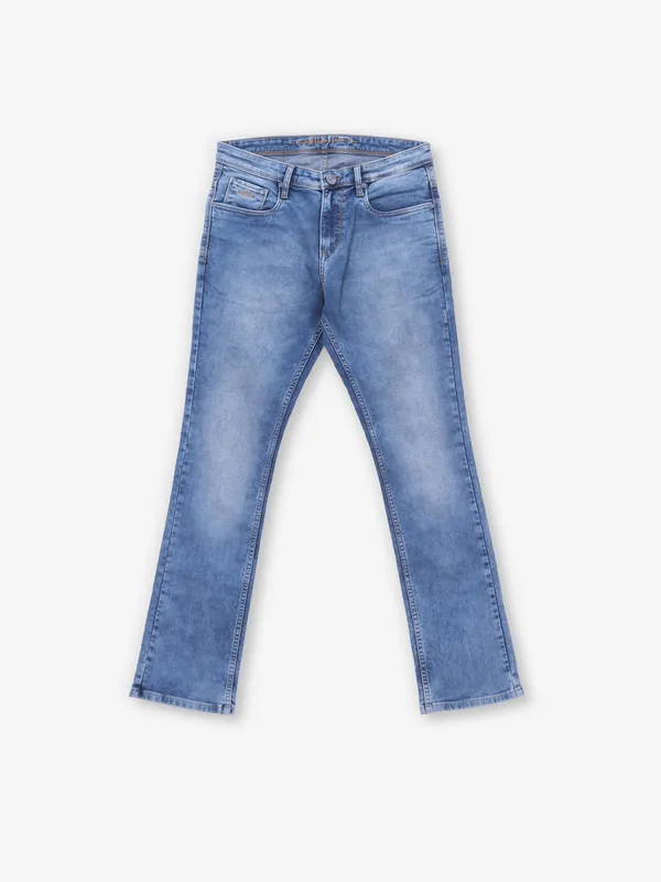 NOSTRUM washed blue boot cut fit denim