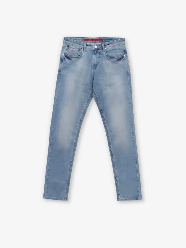 NOSTRUM washed blue slim fit mens denim