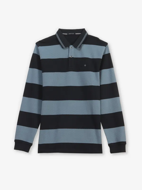 Octave black and blue color block t-shirt
