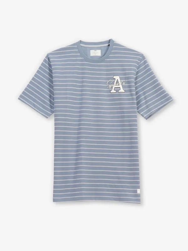 OCTAVE light blue stripe cotton t-shirt