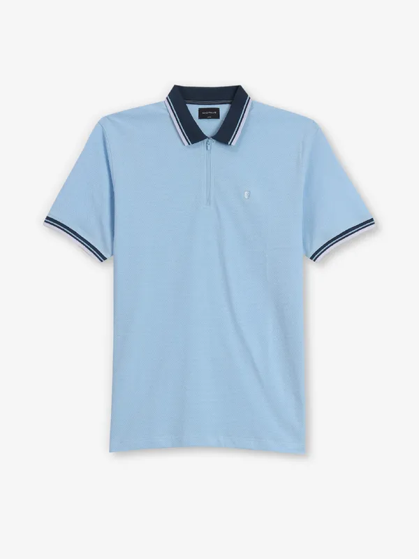 OCTAVE plain sky blue cotton t-shirt