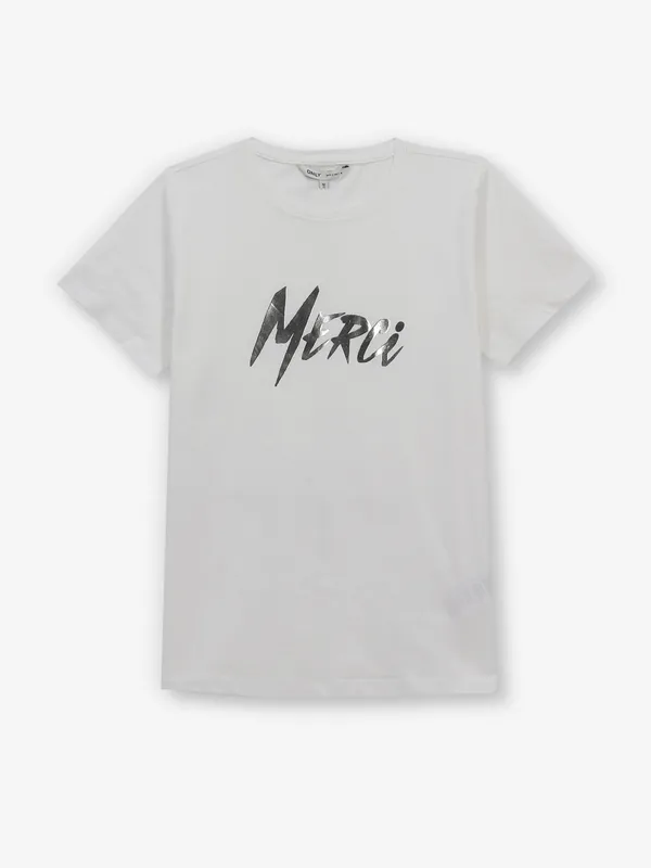 ONLY cotton t-shirt in off-white