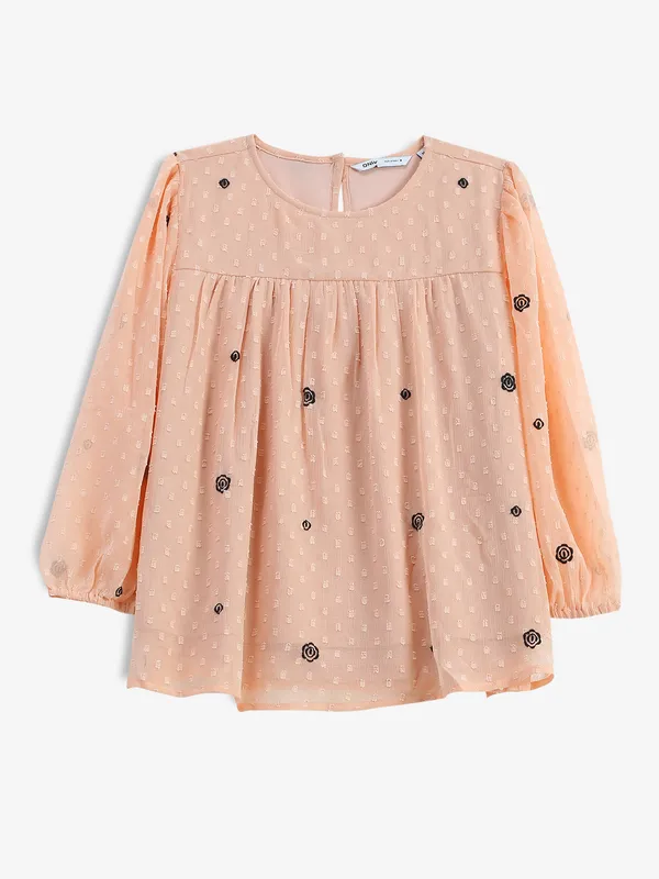 ONLY peach texture top