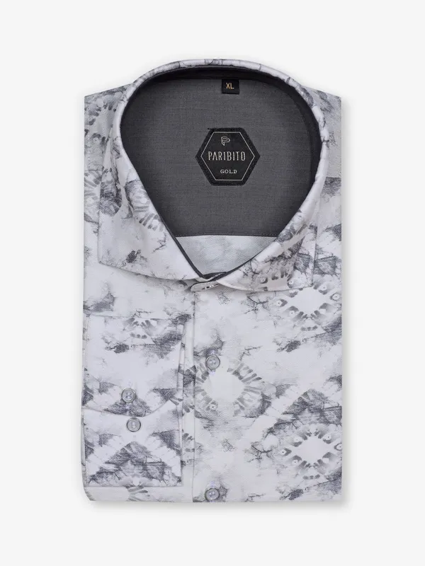 PARIBITO off-white printed shirt