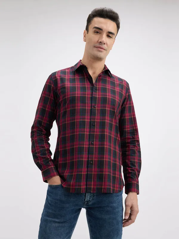 PEPE black checks cotton shirt
