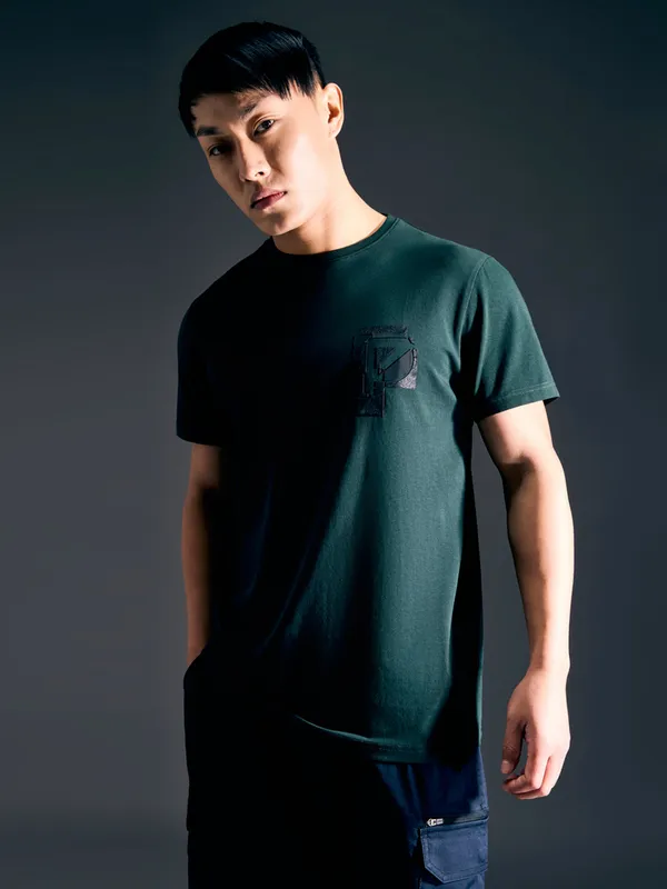 PEPE dark green slim fit t-shirt