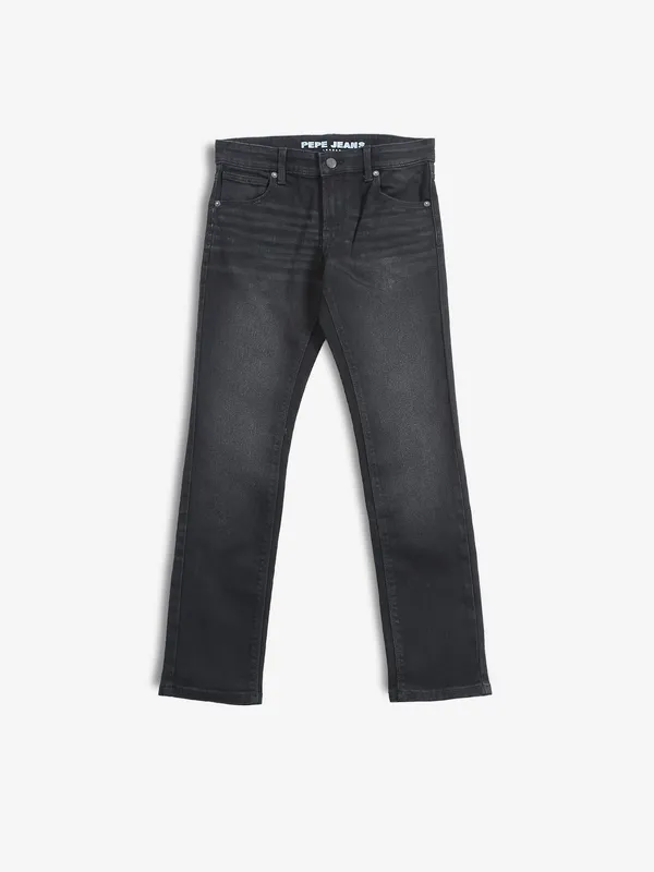 PEPE JEANS black washed casual jeans