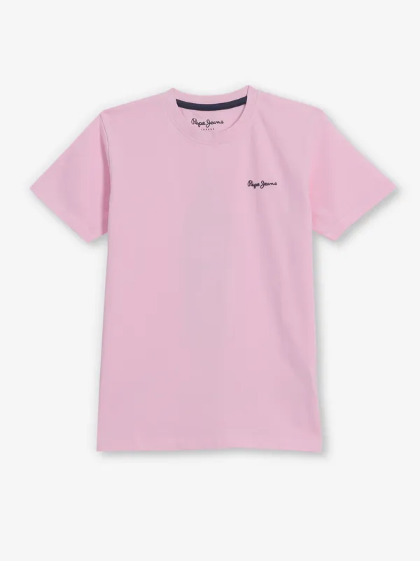 PEPE JEANS cotton light pink t-shirt