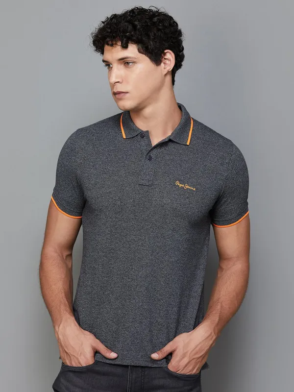 Pepe Jeans dark grey plain t shirt