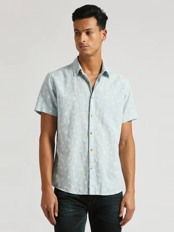 PEPE JEANS light blue cotton shirt