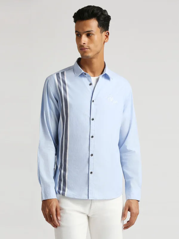 PEPE JEANS sky blue casual shirt