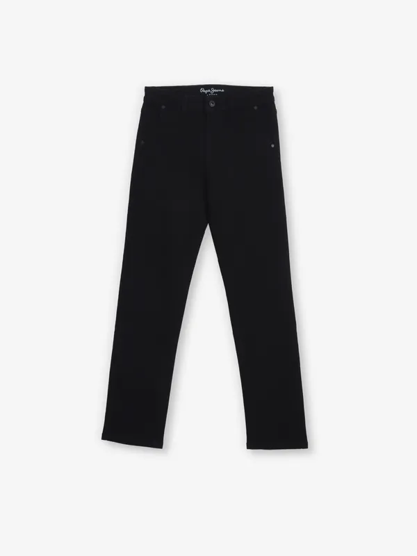 PEPE JEANS solid black denim jeans for boys