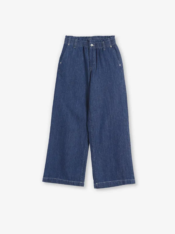 PEPE JEANS solid blue jeans