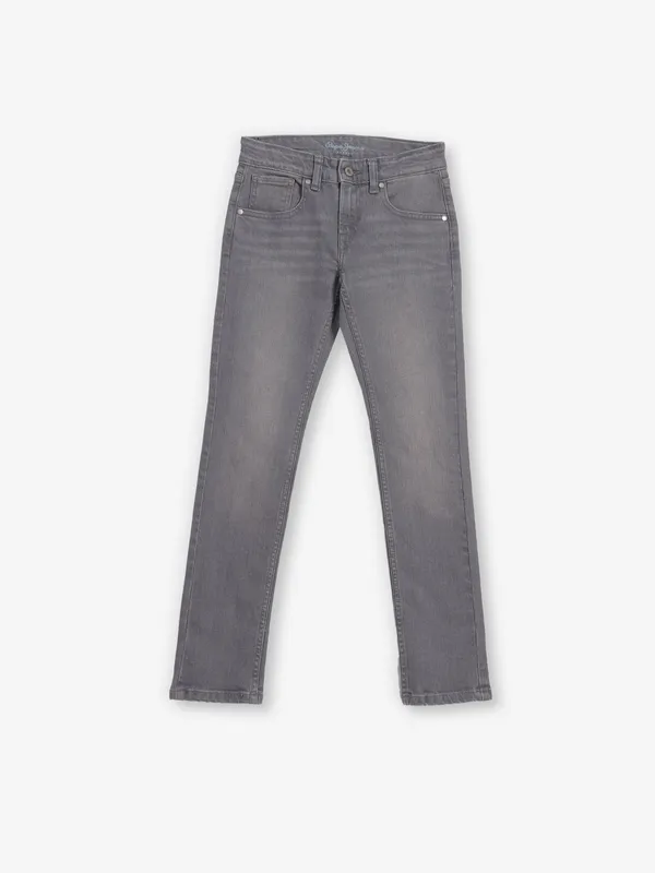 PEPE JEANS washed grey jeans in denim
