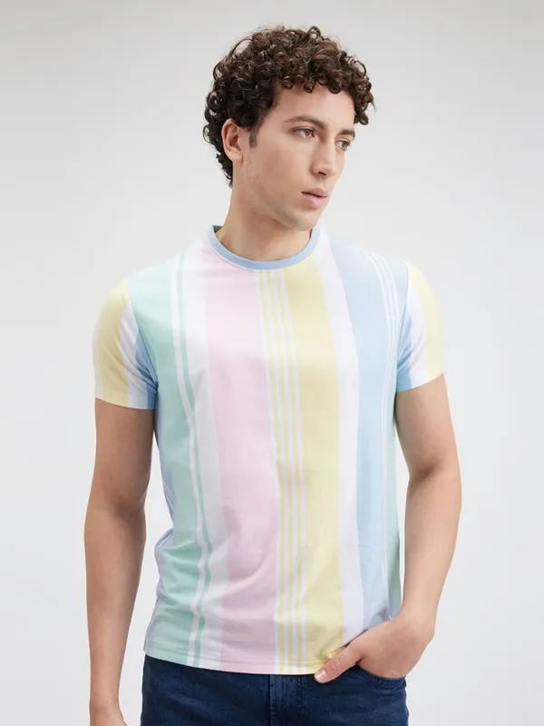 PEPE multicolour striped cotton t-shirt