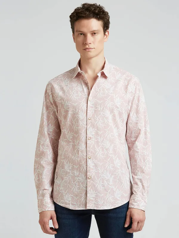 PEPE pink floral cotton shirt