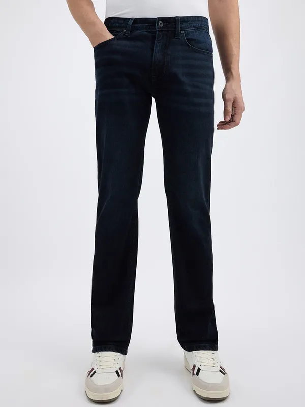 PEPE solid navy denim jeans for mens new collection