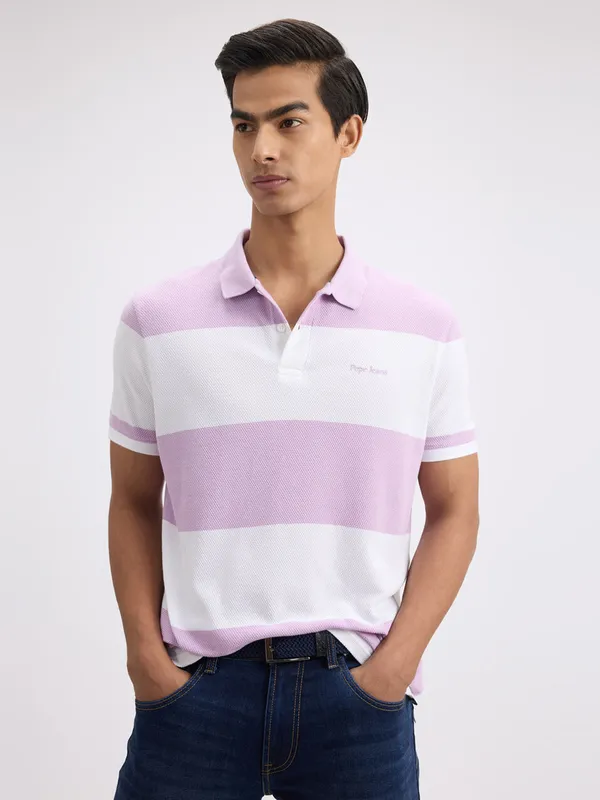 PEPE white and lavender t-shirt