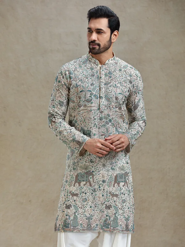 Pista green everlasting grace in kurta salwar set