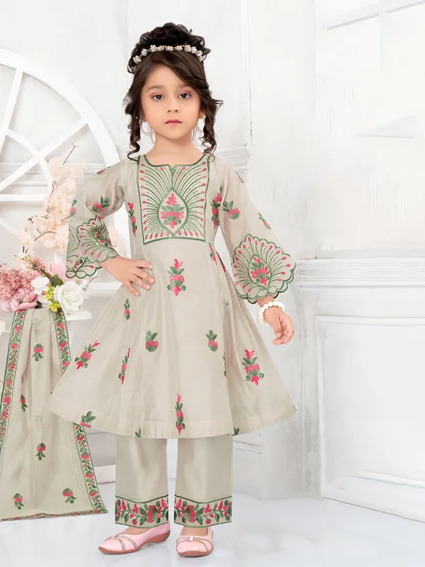 Pista green tissue silk salwar suit with sweetheart neck