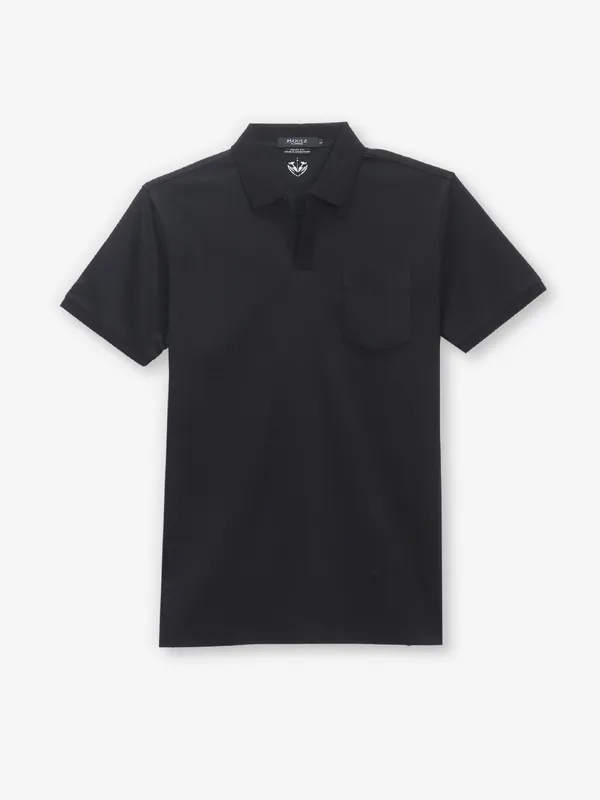 PSOULZ cotton black slim fit t-shirt