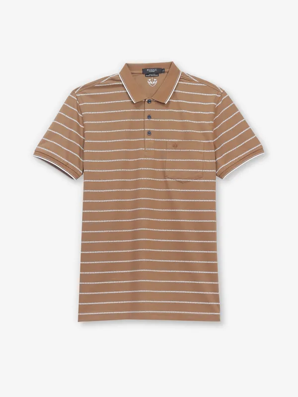PSOULZ cotton light brown t-shirt
