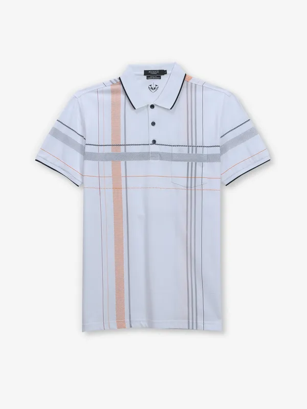 PSOULZ cotton white half sleeve t-shirt