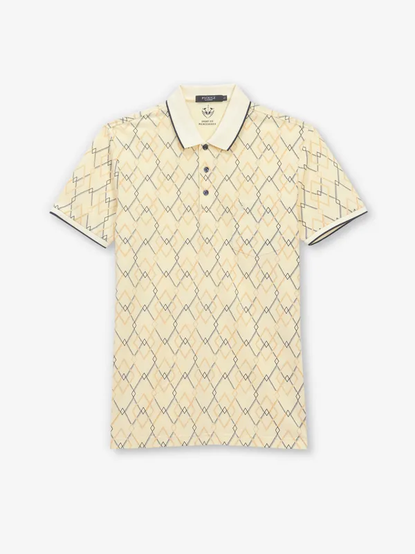 PSOULZ lime yellow cotton t-shirt