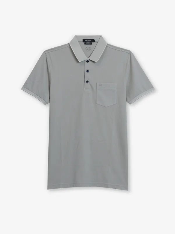 PSOULZ plain grey cotton t-shirt